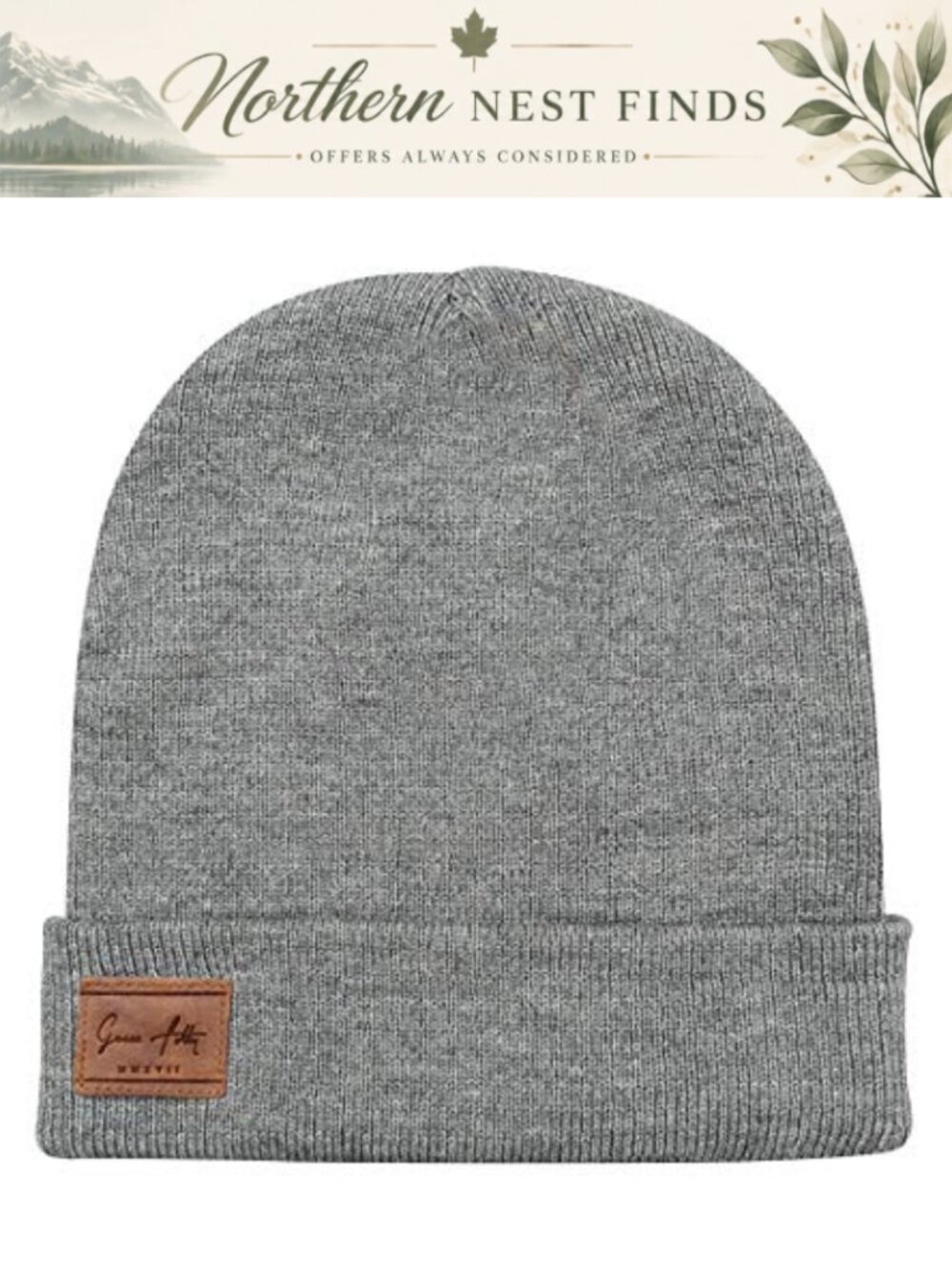 Soft Acrylic Winter Knit Beanie Skull Cap Cuffed Slouchy Cold Weather